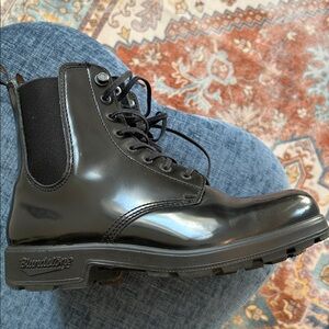 Blundstone patent leather boots
